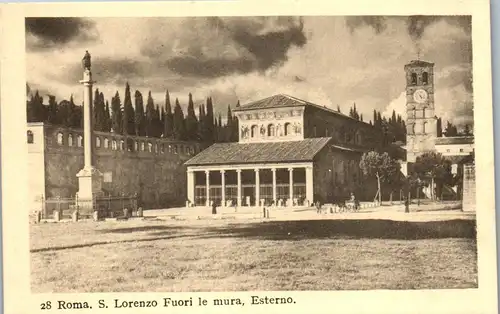 35084 - Italien - Rom , Roma , S. Lorenzo Fuori le mura , Esterno - nicht gelaufen