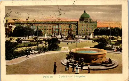 36298 - Deutschland - Berlin , Schloß und Lustgarten - gelaufen 1922