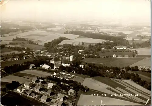 36940 - Oberösterreich - Arbing , Panorama , l. beschädigt - gelaufen