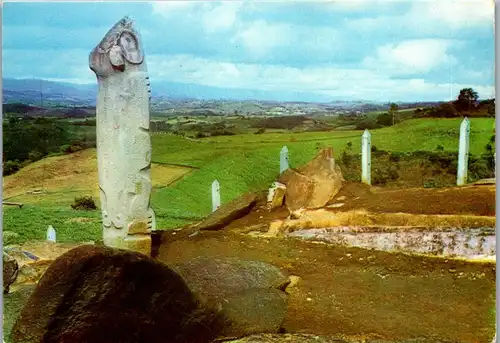 37083 - Kolumbien - San Jose de Isnos , Huila , Alto de los Idolos - gelaufen 1977