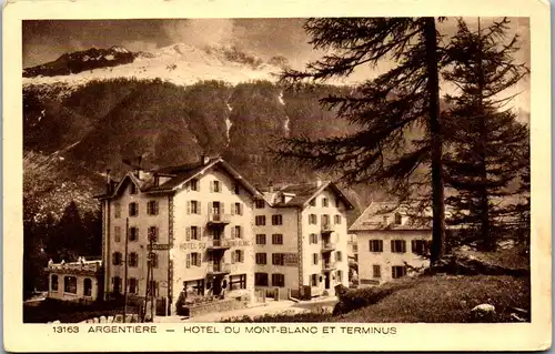 37610 - Frankreich - Argentiere , Hotel du Mont Blanc et Terminus - nicht gelaufen