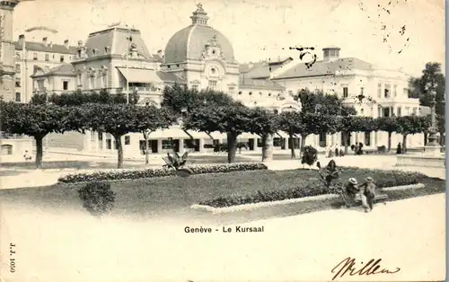 37912 - Schweiz - Genf , Le Kursaal - gelaufen 1901