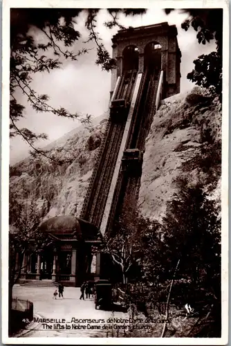 37990 - Frankreich - Marseille , Ascenseurs de Notre Dame de la Garde - nicht gelaufen