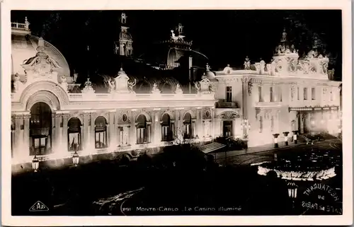 38032 - Monaco - Monte Carlo , Le Casino illumine - nicht gelaufen