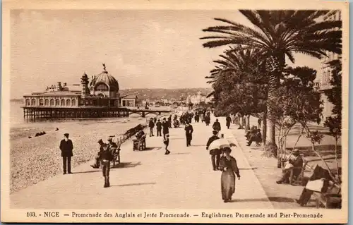 38033 - Frankreich - Nice , Promenade des Anglais et Jetee Promenade - nicht gelaufen