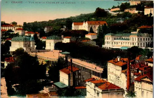 38164 - Frankreich - Grasse , Vue sur le Cours et le Casino - nicht gelaufen