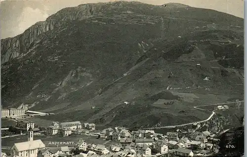 38290 - Schweiz - Andermatt , Panorama - nicht gelaufen