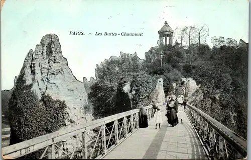 38470 - Frankreich - Paris , Les Buttes , Chaumont - gelaufen