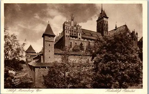 39003 - Deutschland - Westpreussen , Schloss Marienburg , Hochschloss , Ostseite - nicht gelaufen