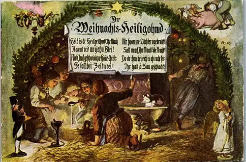 39015 - Weihnachten - Der Weihnachts Heiligohmd , Lied , Text - nicht gelaufen