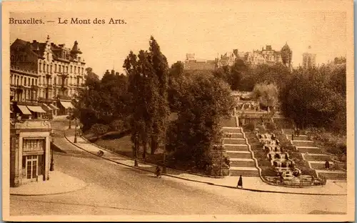 39495 - Belgien - Bruxelles , Brüssel , Le Mont des Arts - nicht gelaufen