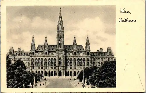 39527 - Wien - Rathaus - gelaufen 1939