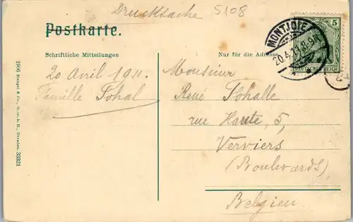 41375 - Deutschland - Montjoie , Monschau , Hallerturm - gelaufen