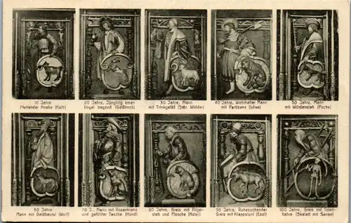 41423 - Deutschland - Annaberg i. Erzg. , St. Annenkirche , Des Lebens Alters-Stufen , Das männliche Geschlecht