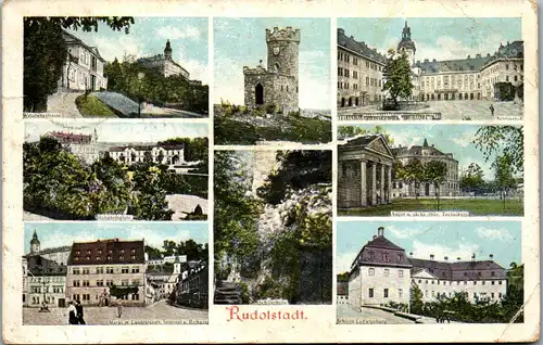 41542 - Deutschland - Rudolstadt , Mehrbildkarte - gelaufen