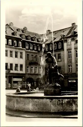 41753 - Deutschland - Gera , Simsonbrunnen auf dem Markt - nicht gelaufen