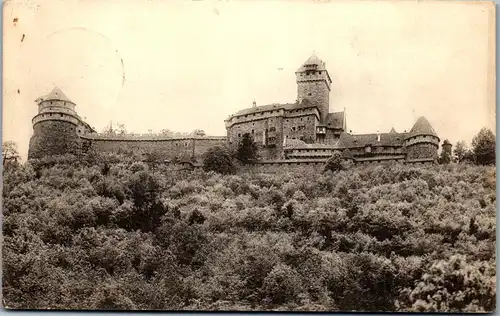 42398 - Deutschland - Hohkönigsburg , Elsass , Südseite , Gr. Bollwerk , Hochschloss , Kl. Bollwerk - gelaufen 1907