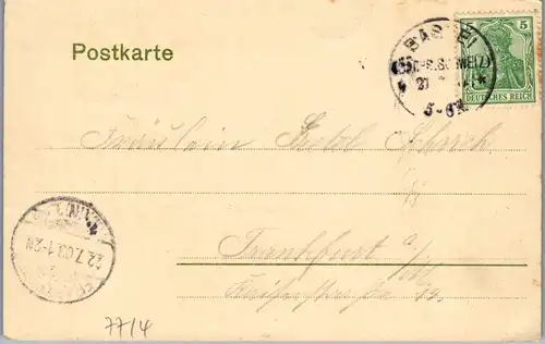 43506 - Deutschland - Bastei , Basteifelsen und Elbtal , Sächsische Schweiz - gelaufen 1903