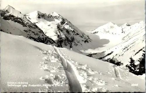 44721 - Steiermark - Krakaudorf , Krakauebene , Sattelkogel geg. Prebertörl , Preber - gelaufen 1971