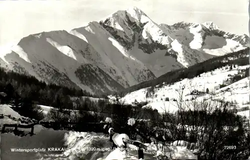 44731 - Steiermark - Krakauebene geg. Preber , Winter , Winterlandschaft - gelaufen