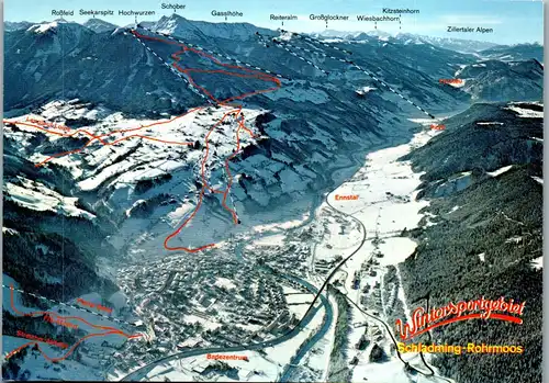 45002 - Steiermark - Schladming , Rohrmoos , Hochwurzen , Skipisten - nicht gelaufen