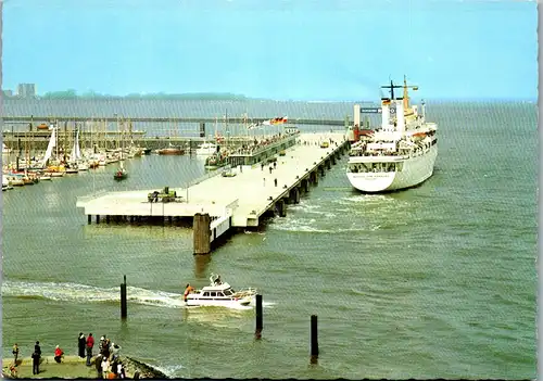 45054 - Deutschland - Cuxhaven , Nordseeheilbad , Neue Seebäderbrücke , Wappen von Hamburg - nicht gelaufen