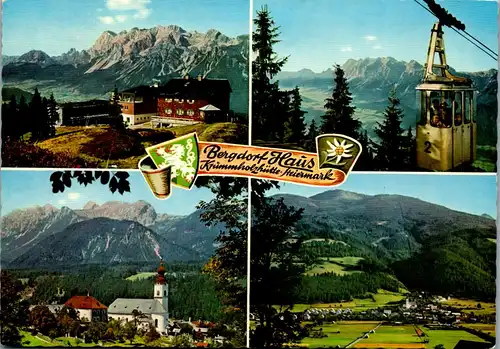 45278 - Steiermark - Haus  , Krummholzhütte , Hoher Dachstein , Seilbahn , Hauser Kaibling - gelaufen