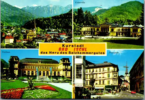 45609 - Oberösterreich - Bad Ischl , Kaiservilla , Kurhaus , Pfarrgasse - gelaufen
