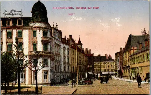 45659 - Frankreich - Thionville , Diedenhofen , Eingang zur Stadt , Hotel St. Hubert - nicht gelaufen