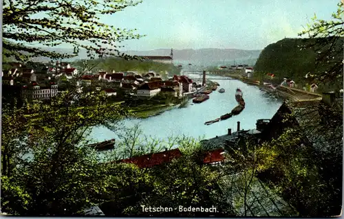 45708 - Tschechien - Tetschen Bodenbach , Panorama - nicht gelaufen