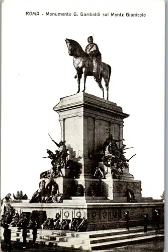 45809 - Italien - Rom , Monumento G. Garibaldi sul Monte Gianicolo - nicht gelaufen