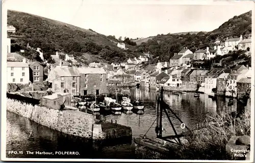 45818 - Großbritannien - Polperro , The Harbour - gelaufen 1952