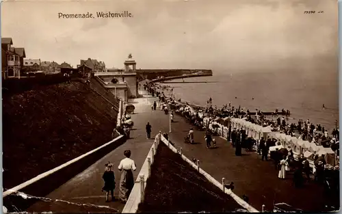 45821 - Großbritannien - Margate , Westonville , Promenade - gelaufen 1921