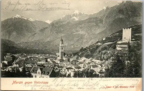 45972 - Italien - Meran , gegen Vintschgau , Val Venosta - gelaufen 1903