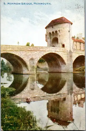 46007 - Großbritannien - Monmouth , Monnow Bridge - gelaufen 1917