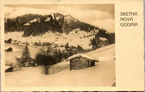 46118 - Slowenien - Sveti Pavel pri Preboldu , Sretna Nova Godina , St. Paul bei Pragwald , Prebold - gelaufen 1933