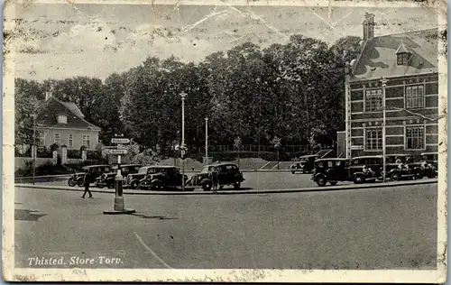 46227 - Dänemark - Thisted , Store Torv , l. beschädigt - nicht gelaufen