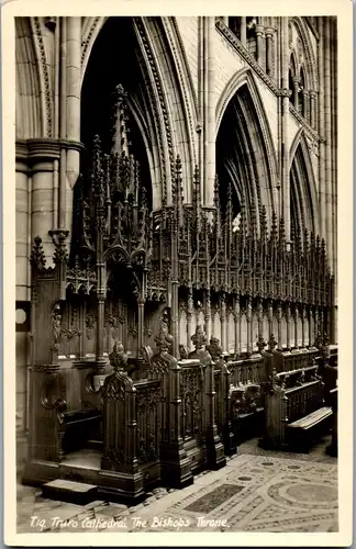 46313 - Großbritannien - Truro , Cathedral , The Bishob's Throne - nicht gelaufen