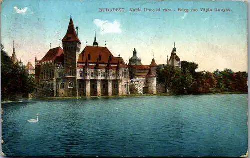 46476 - Ungarn - Budapest , Vajda Hunyad vara , Burg von Vajda Hunyad - gelaufen 1927