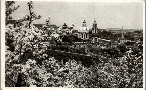 46484 - Tschechien - Prag , Praha , St. Nikolauskirche , Kostel sv. Mikulase - nicht gelaufen