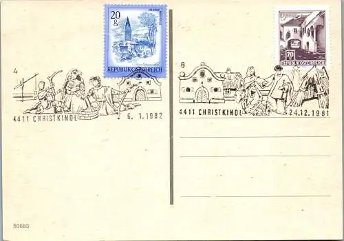 46702 - FDC - Österreich , Christkindl 1981 , 1982 - nicht gelaufen