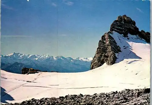 46882 - Steiermark - Ramsau , Dachsteinwarte mit Dachsteinwartehütte , Großglockner , Großvenediger , Dachstein