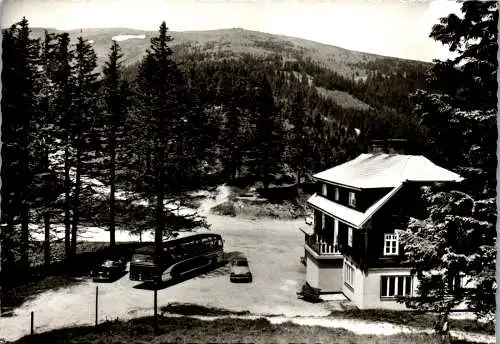 47376 - Steiermark - Steinhaus am Semmering , Pfaffensattel , M. Grundbichler's Gasthaus , Bus - gelaufen 1980