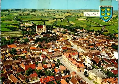 47382 - Niederösterreich - Poysdorf , Panorama - gelaufen 1970