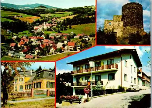 47431 - Niederösterreich - Zöbern , Ruine Ziegersberg , Pension Brandstetter - gelaufen 1980