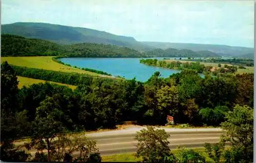 48162 - USA - Chattanooga , Tennessee River and Highways seen from Lookout Mountain , Tennessee - nicht gelaufen