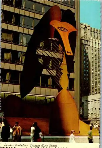 48233 - USA - Chicago , Picasso Sculpture , Civic Center , Illinois - nicht gelaufen