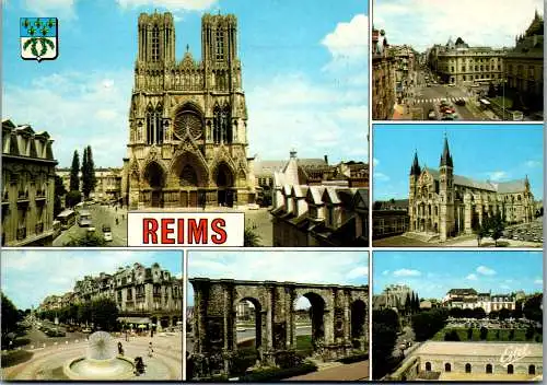 48248 - Frankreich - Reims , Mehrbildkarte - gelaufen 1993