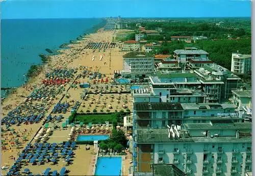48265 - Italien - Jesolo , Spiaggia , Strand , Panorama - gelaufen 1990