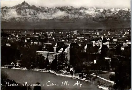 48354 - Italien - Torino , Turin , Panorama e Catena delle Alpi - nicht gelaufen